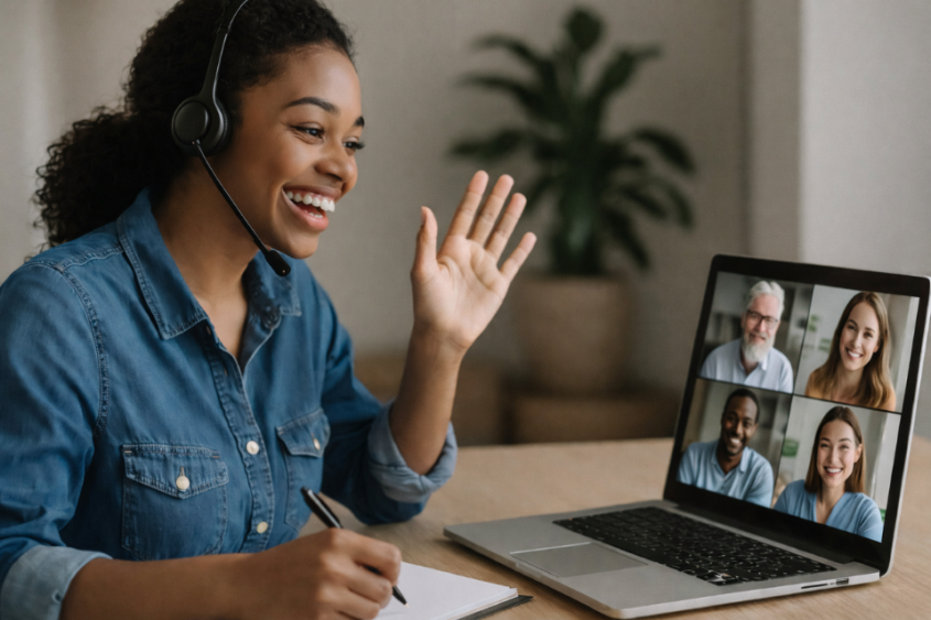 Clases grupales de ingl&eacute;s online que s&iacute; te hacen hablar