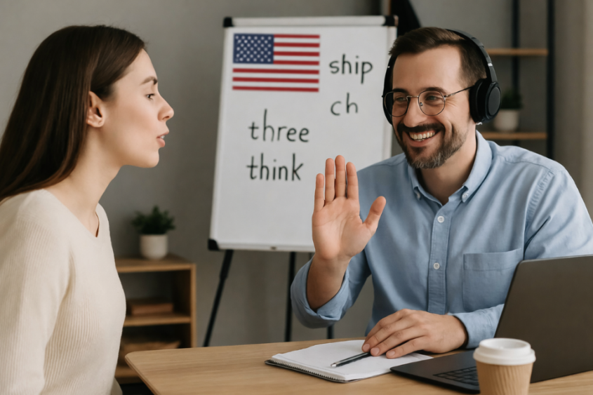Pronunciaci&oacute;n en ingl&eacute;s con profesor: lo que funciona