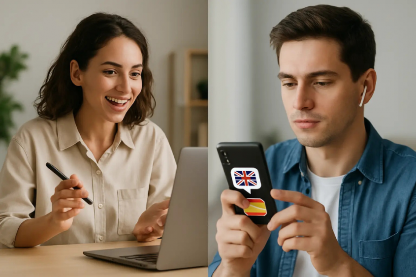Clases en vivo vs apps: &iquest;qu&eacute; te da fluidez real?