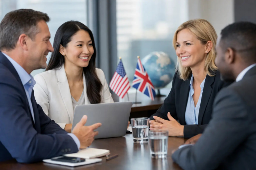 Ingl&eacute;s para reuniones con clientes internacionales