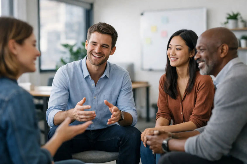 C&oacute;mo funcionan las clases grupales de conversaci&oacute;n