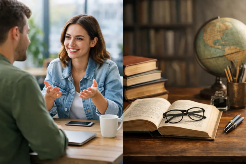 Clases de ingl&eacute;s conversacional vs gram&aacute;tica tradicional