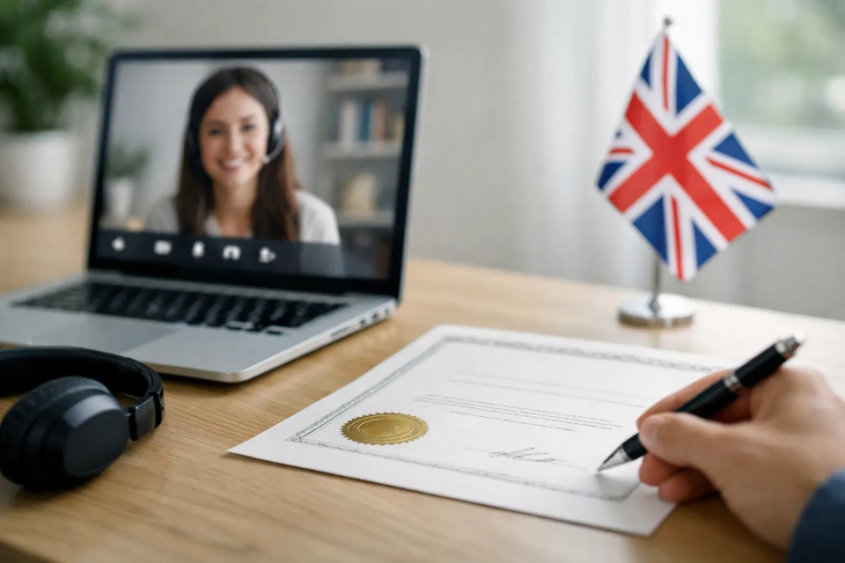 &iquest;Sirve un certificado de ingl&eacute;s online?