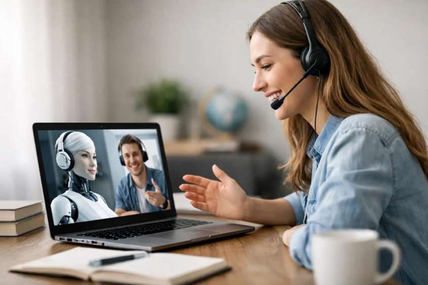 IA y tutores de ingl&eacute;s online para hablar mejor